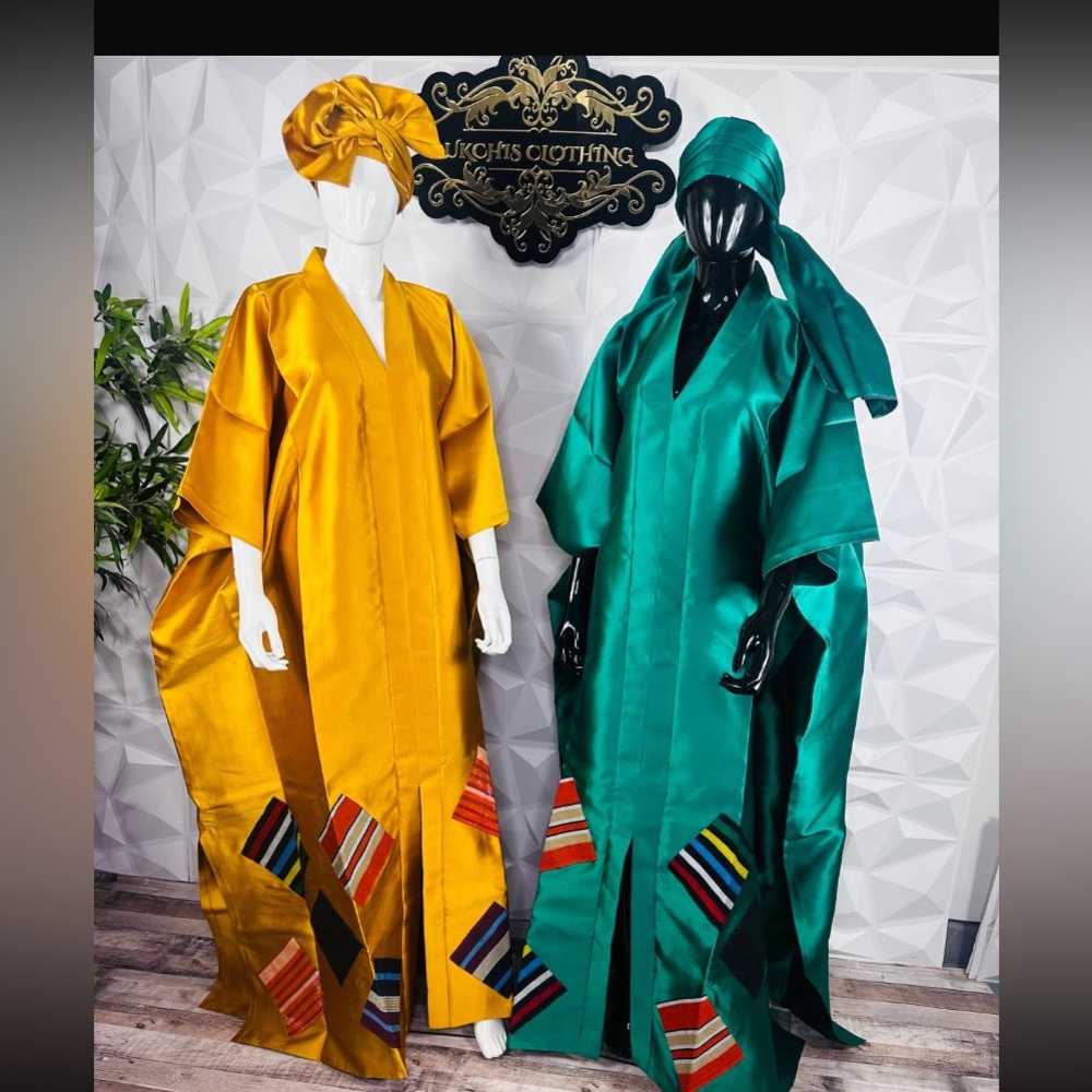 Vibrant Gold and Green Traditional Outfits